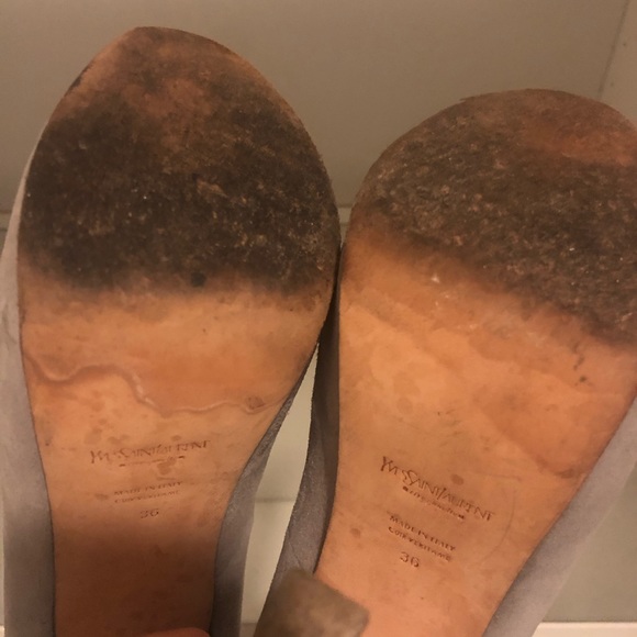 COPY - YSL Tribute grey suede pumps - Picture 5 of 8